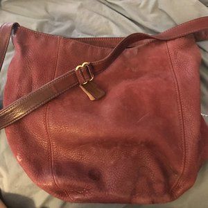 Coach Vintage Purple Leather Bucket Bag